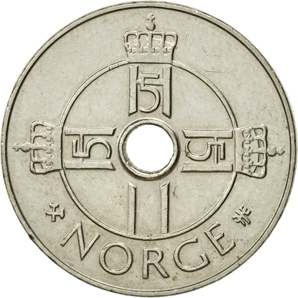 Monnaie, Norvège, Harald V, Krone, 1997, TTB, Copper-nickel, KM:462