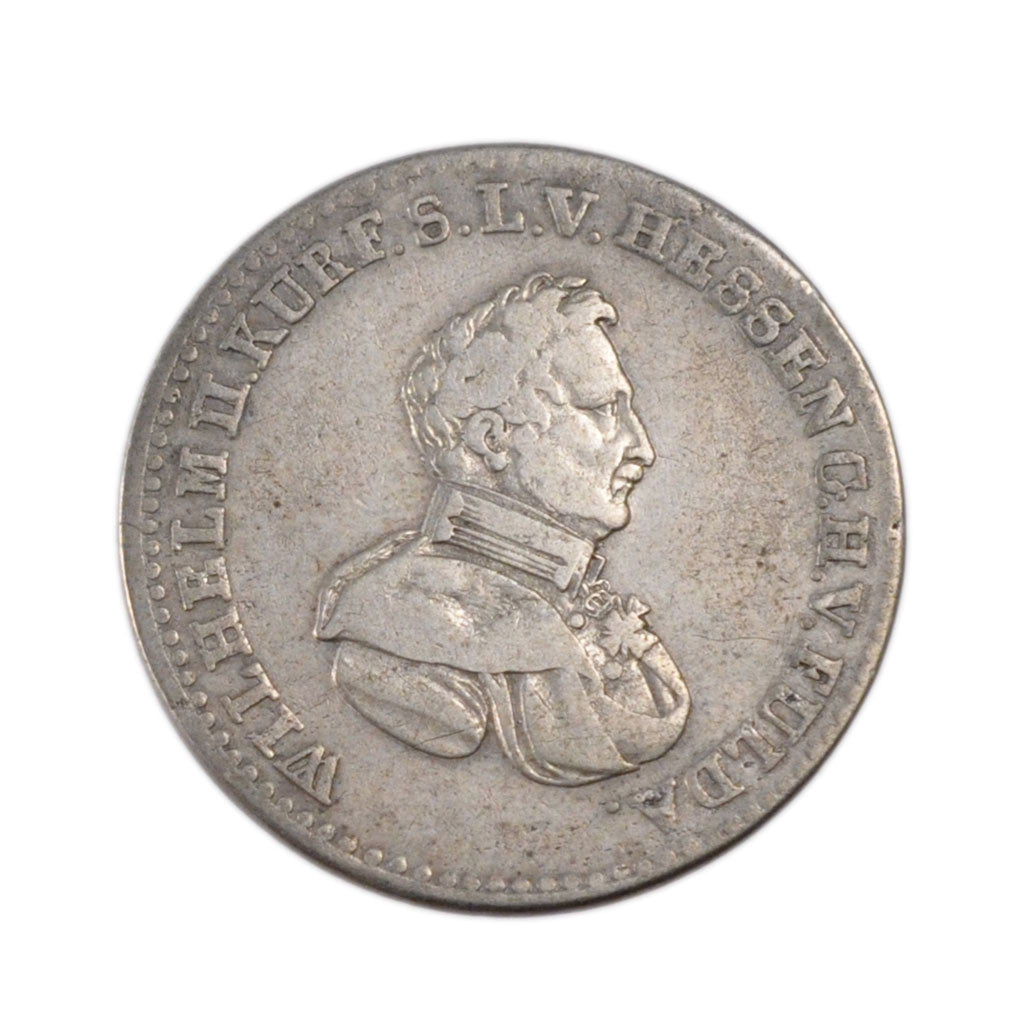 Monnaie, Etats allemands, HESSE-CASSEL, Wilhelm II, 1/6 Thaler, 1830, TTB