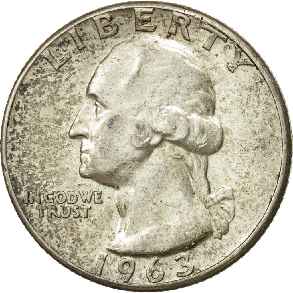 Coin, United States, Washington Quarter, Quarter, 1963, U.S. Mint, Philadelphia