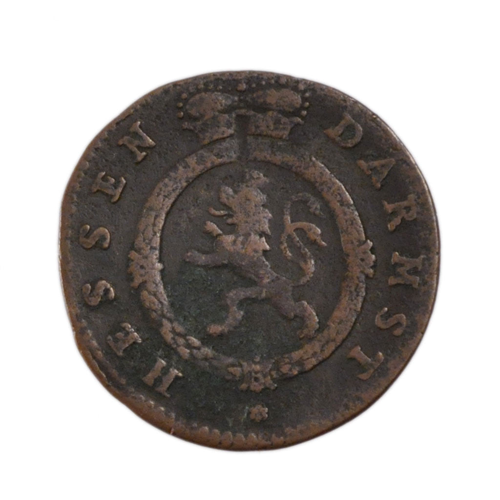 Monnaie, Etats allemands, HESSE-DARMSTADT, Ludwig IX, Pfennig, 1777, TB, Cuivre
