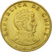 Moneda, Chile, 10 Centesimos, 1971, MBC, Aluminio - bronce, KM:194