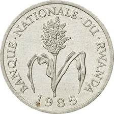 Coin, Rwanda, Franc, 1985, British Royal Mint, VF(30-35), Aluminum, KM:12