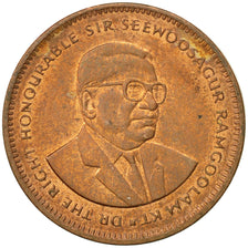 Monnaie, Mauritius, 5 Cents, 1994, TTB, Copper Plated Steel, KM:52