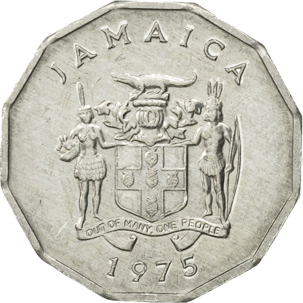 Coin, Jamaica, Elizabeth II, Cent, 1975, British Royal Mint, VF(30-35)