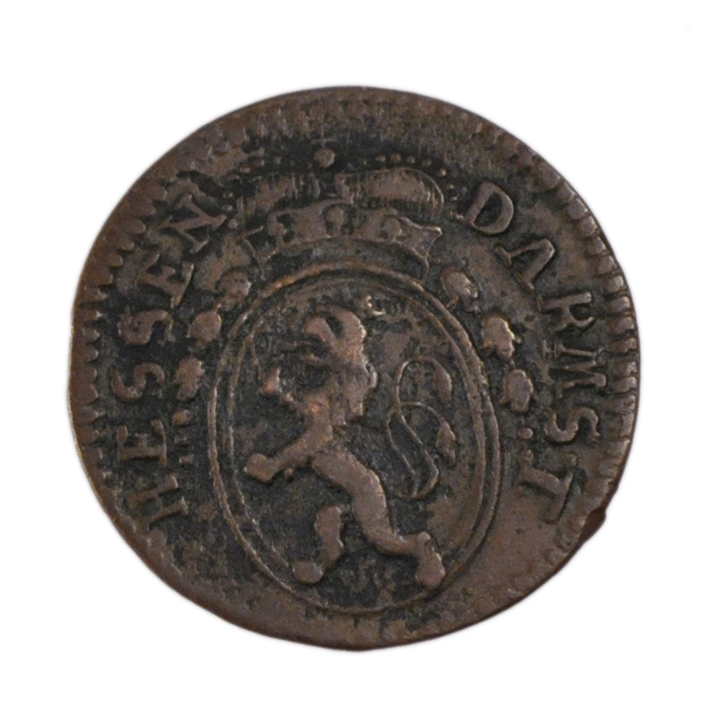 Coin, German States, HESSE-DARMSTADT, Ludwig X, Pfennig, 1796, VF(30-35)