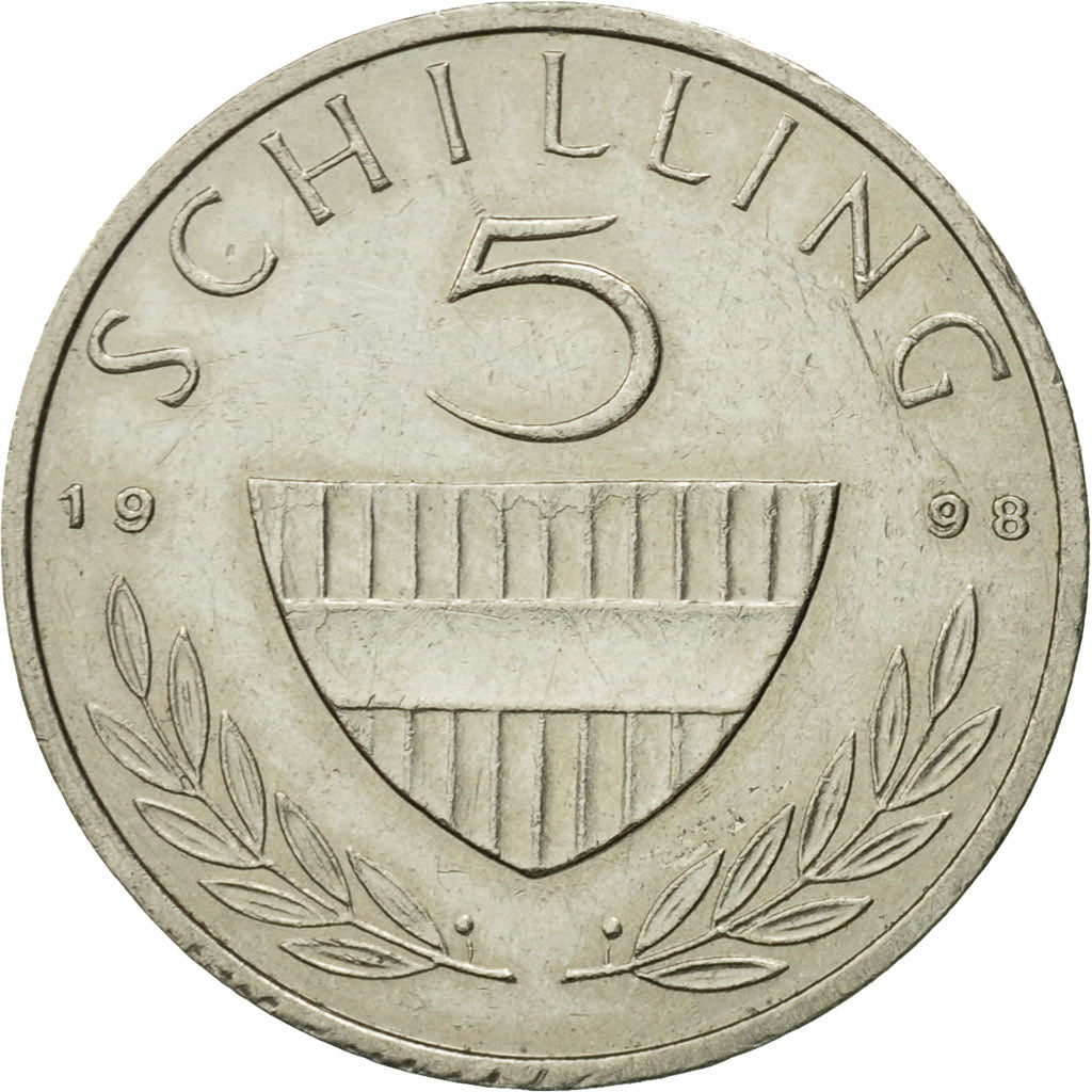 Coin, Austria, 5 Schilling, 1998, EF(40-45), Copper-nickel, KM:2889a