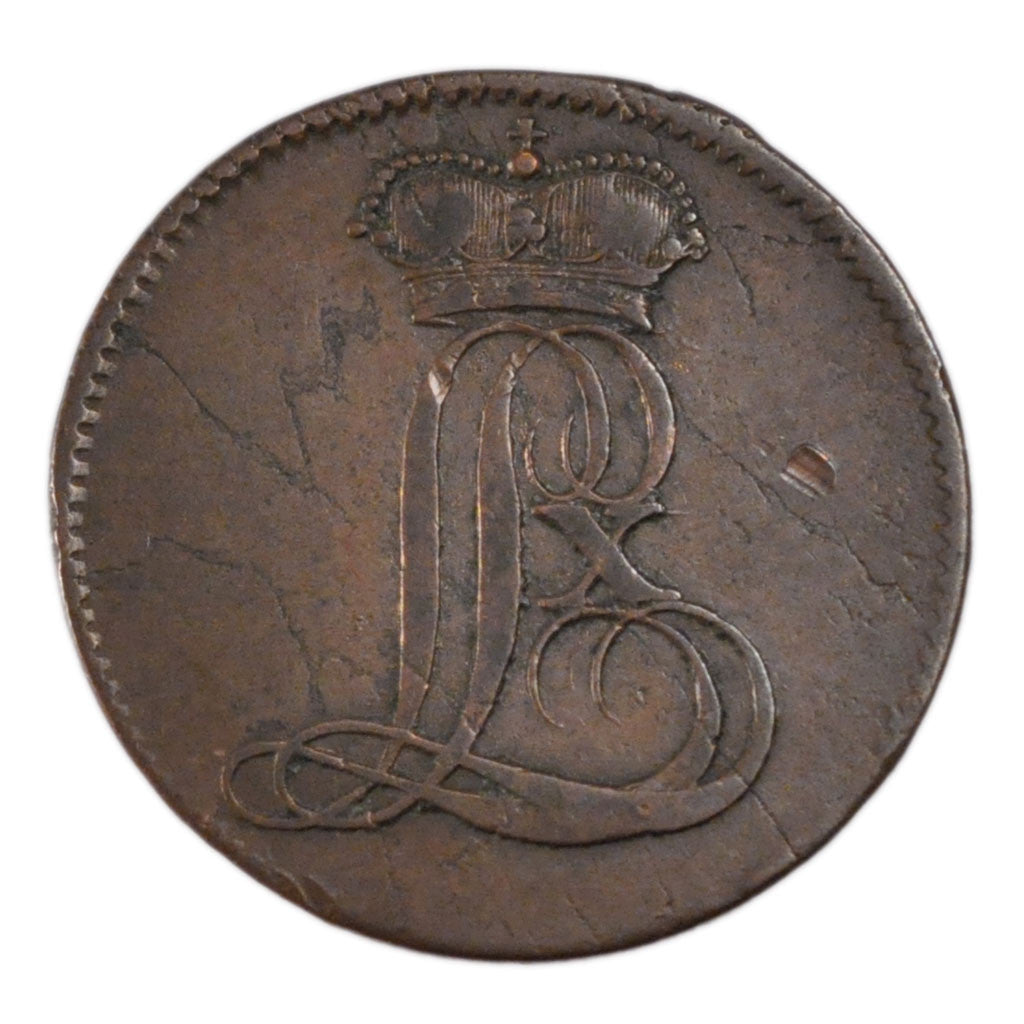 Münze, Deutsch Staaten, HESSE-DARMSTADT, Ludwig X, 1/2 Stüber, 1805, SS