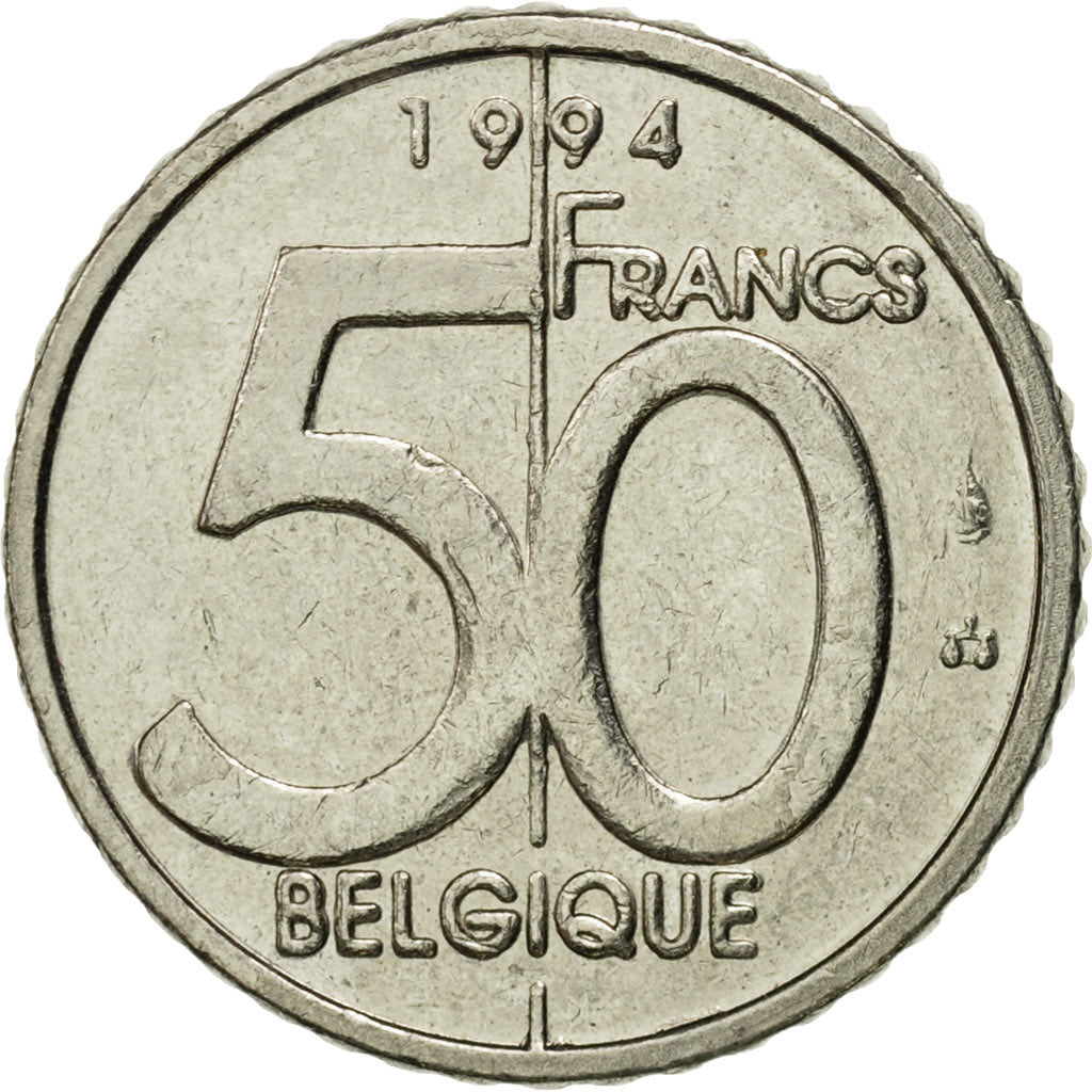 Coin, Belgium, Albert II, 50 Francs, 50 Frank, 1994, Brussels, EF(40-45)