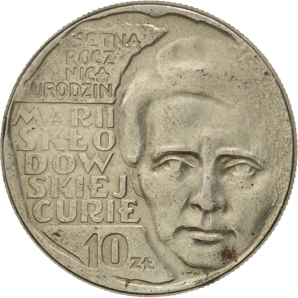 Coin, Poland, 10 Zlotych, 1967, Warsaw, VF(30-35), Copper-nickel, KM:59