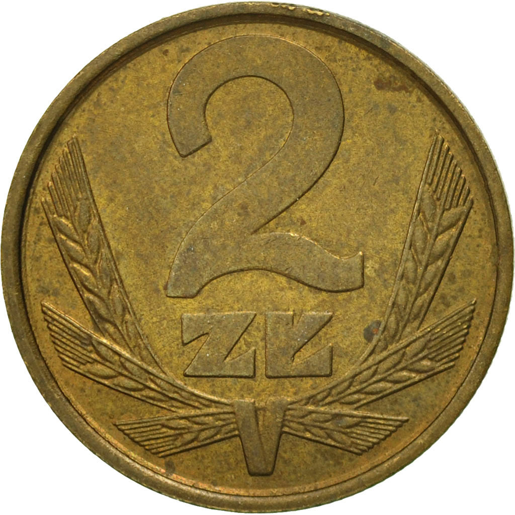 Coin, Poland, 2 Zlote, 1979, Warsaw, VF(30-35), Brass, KM:80.1
