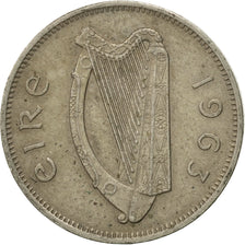 Coin, IRELAND REPUBLIC, 6 Pence, 1963, VF(30-35), Copper-nickel, KM:13a