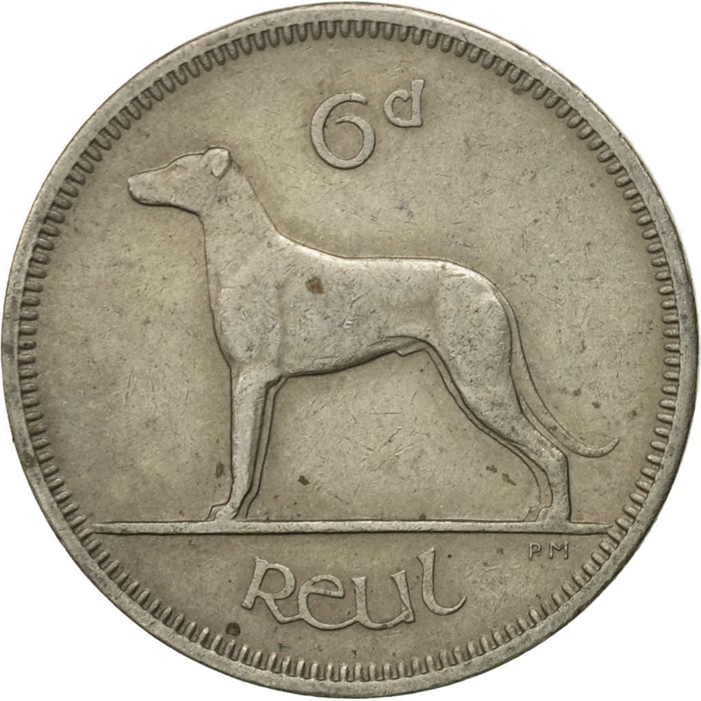 Coin, IRELAND REPUBLIC, 6 Pence, 1963, VF(30-35), Copper-nickel, KM:13a