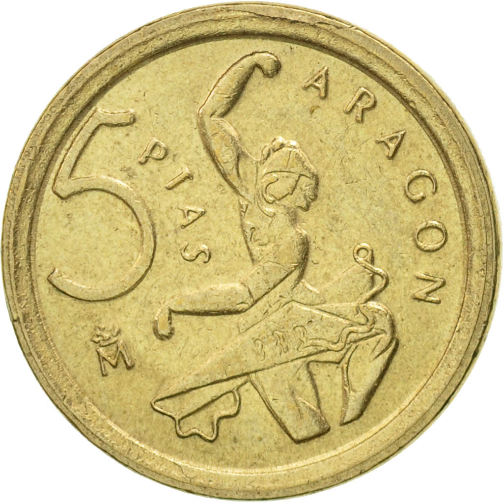 Coin, Spain, Juan Carlos I, 5 Pesetas, 1994, Madrid, EF(40-45), Aluminum-Bronze