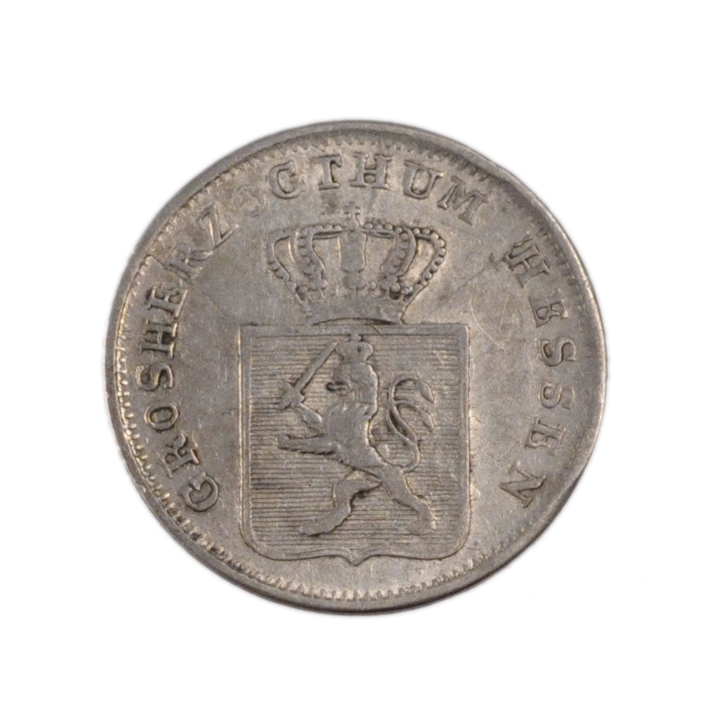 Moneta, Stati tedeschi, HESSE-DARMSTADT, Ludwig III, 3 Kreuzer, 1856, BB