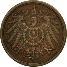 Coin, GERMANY - EMPIRE, Wilhelm II, 2 Pfennig, 1914, Berlin, VF(30-35), Copper