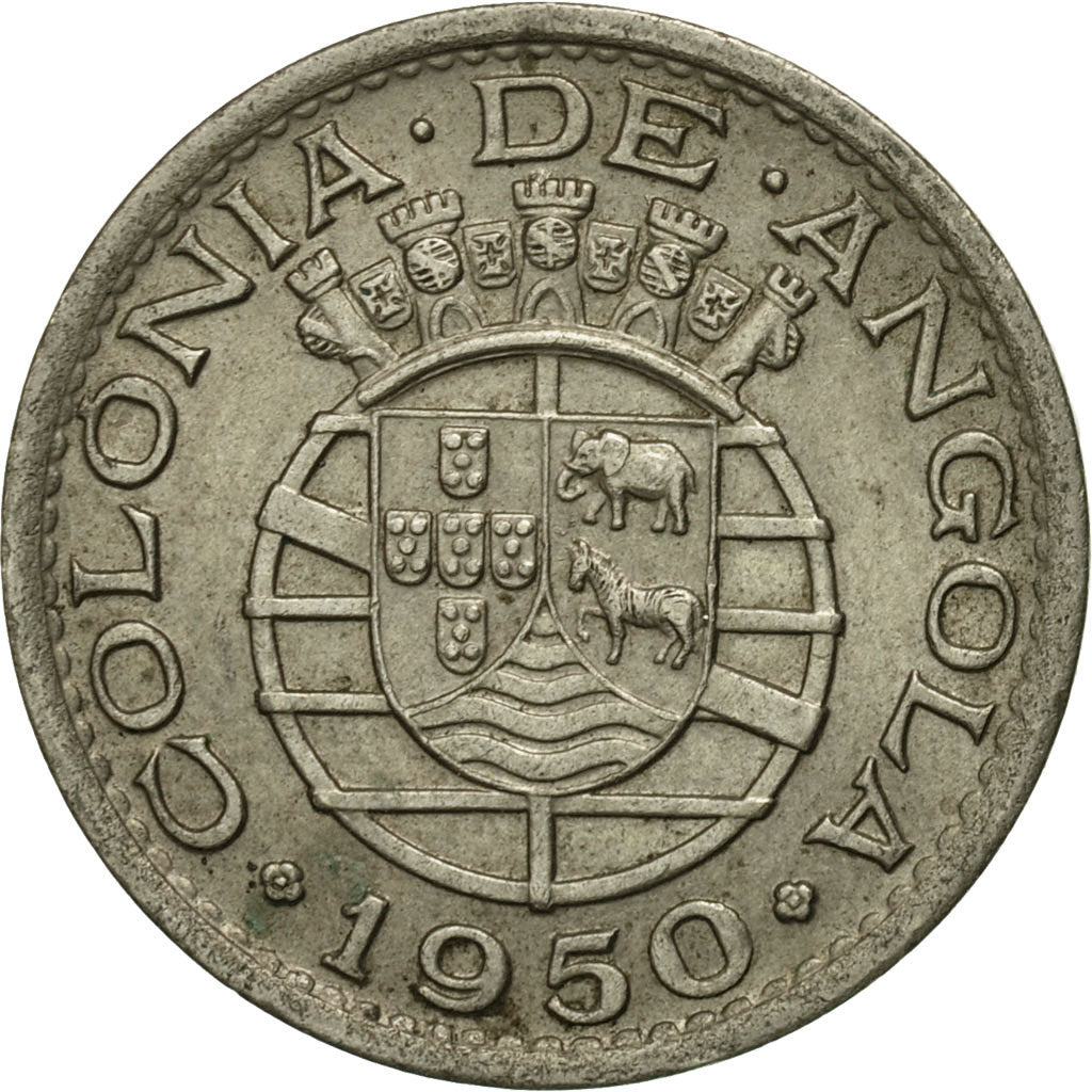Monnaie, Angola, 50 Centavos, 1950, TB+, Nickel-Bronze, KM:72