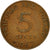 Moneta, TRINIDAD E TOBAGO, 5 Cents, 1967, Franklin Mint, MB+, Bronzo, KM:2