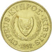 Moneda, Chipre, 5 Cents, 1992, BC+, Níquel - latón, KM:55.3