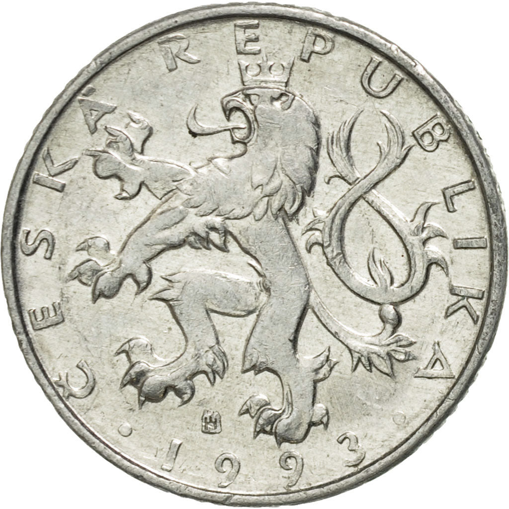Monnaie, République Tchèque, 50 Haleru, 1993, TB+, Aluminium, KM:3.1