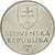 Moneda, Eslovaquia, 2 Koruna, 1994, BC+, Níquel chapado en acero, KM:13