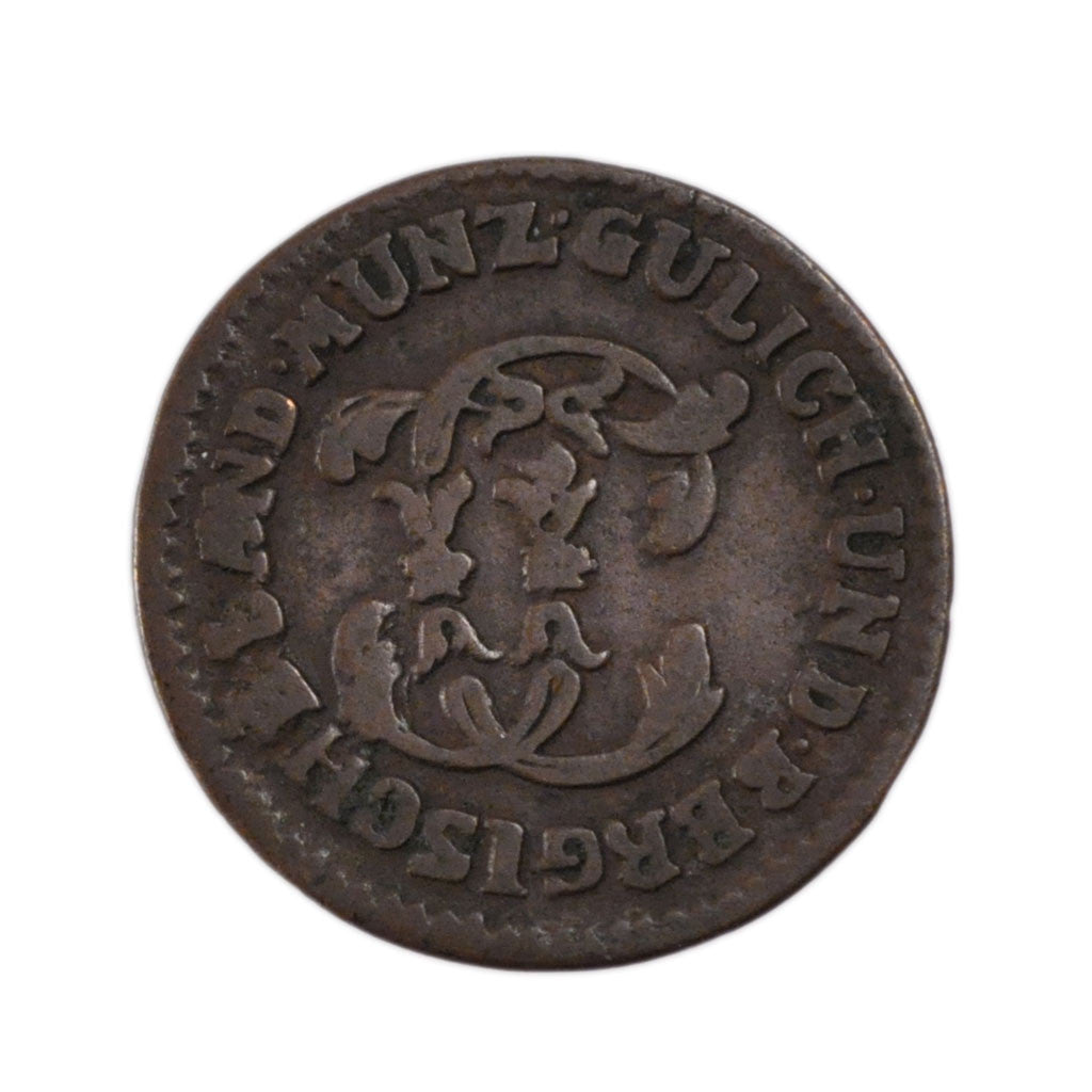 GERMAN STATES, 1/4 Stuber, 1785, KM #205, VF(30-35), Copper, 23.7, 3.00