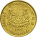 Coin, Singapore, 5 Cents, 1995, Singapore Mint, VF(30-35), Aluminum-Bronze