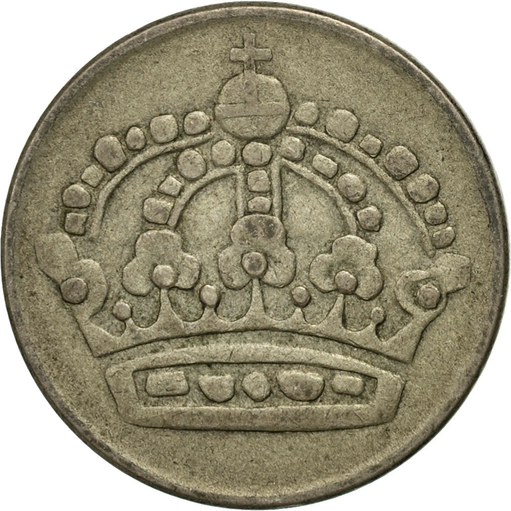 Coin, Sweden, Gustaf VI, 50 Öre, 1953, VF(20-25), Silver, KM:825