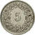 Moneda, Suiza, 5 Rappen, 1971, Bern, BC+, Cobre - níquel, KM:26