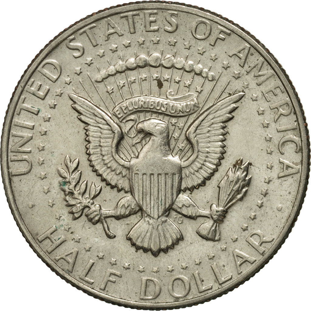 Coin, United States, Kennedy Half Dollar, Half Dollar, 1974, U.S. Mint, Denver