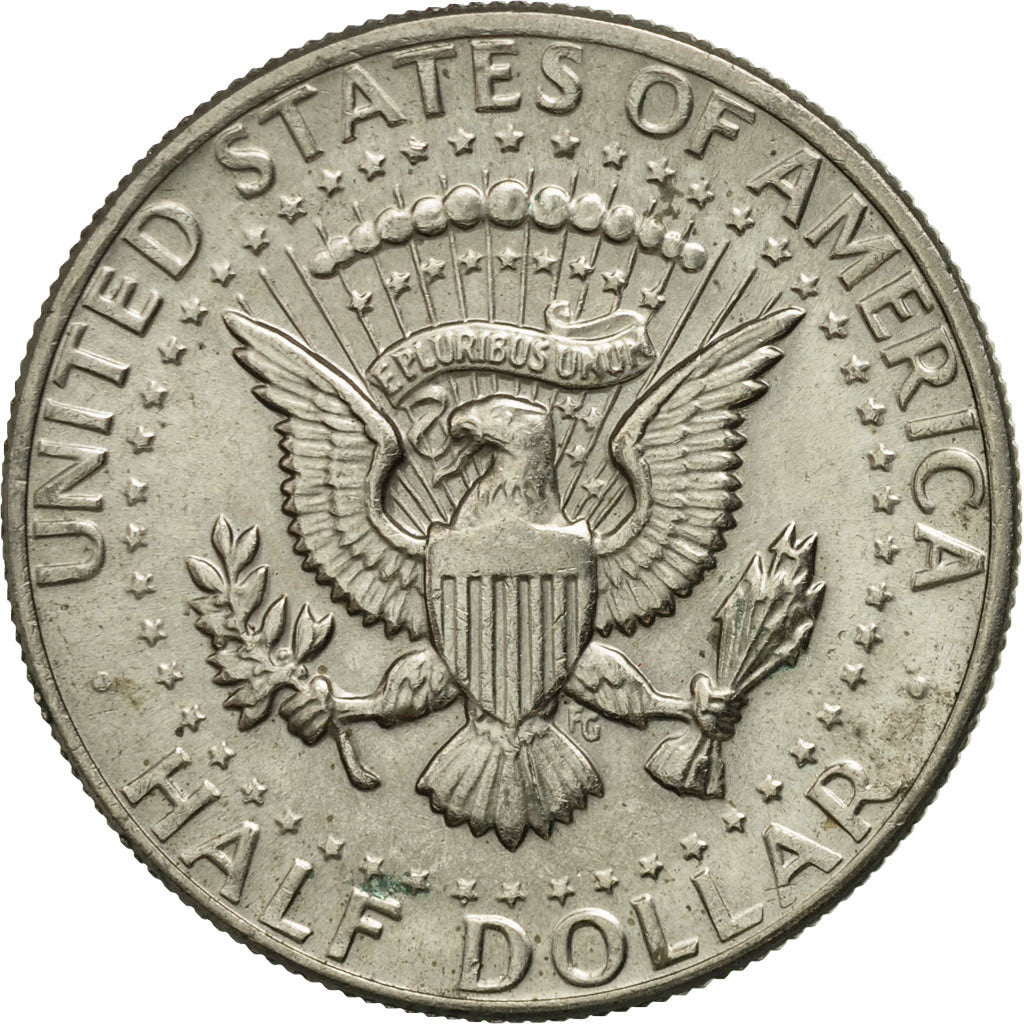 Coin, United States, Kennedy Half Dollar, Half Dollar, 1980, U.S. Mint