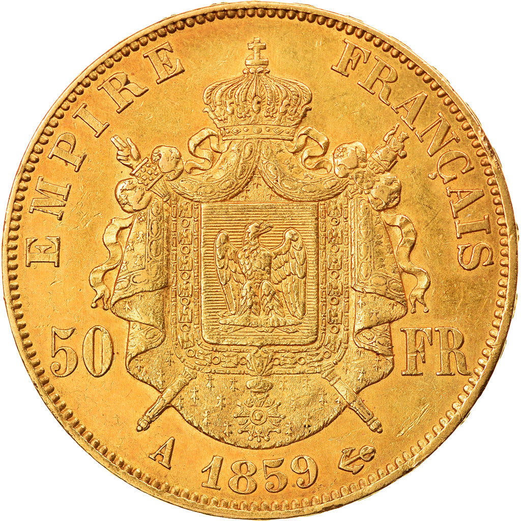 Münze, Frankreich, Napoleon III, Napoléon III, 50 Francs, 1859, Paris, SS