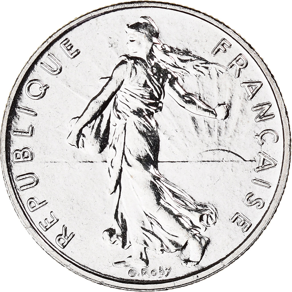 Coin, France, Semeuse, 1/2 Franc, 2001, Paris, BU, MS(65-70), Nickel, KM:931.1