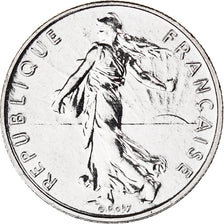 Coin, France, Semeuse, 1/2 Franc, 2001, Paris, BU, MS(65-70), Nickel, KM:931.1