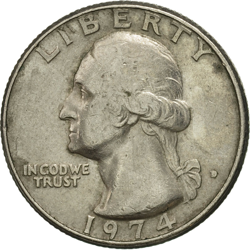 Münze, Vereinigte Staaten, Washington Quarter, Quarter, 1974, U.S. Mint