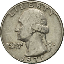 Coin, United States, Washington Quarter, Quarter, 1971, U.S. Mint, Denver