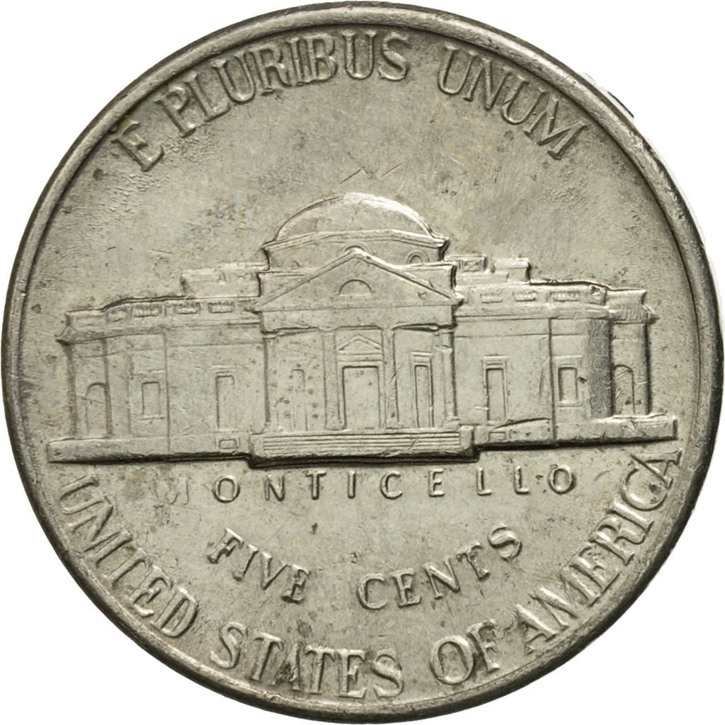 Moneda, Estados Unidos, Jefferson Nickel, 5 Cents, 1996, U.S. Mint