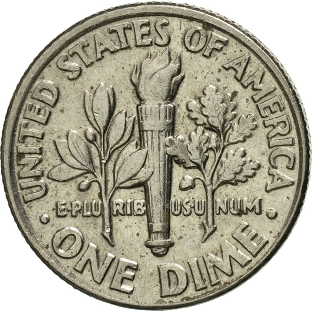 Coin, United States, Roosevelt Dime, Dime, 1993, U.S. Mint, Philadelphia