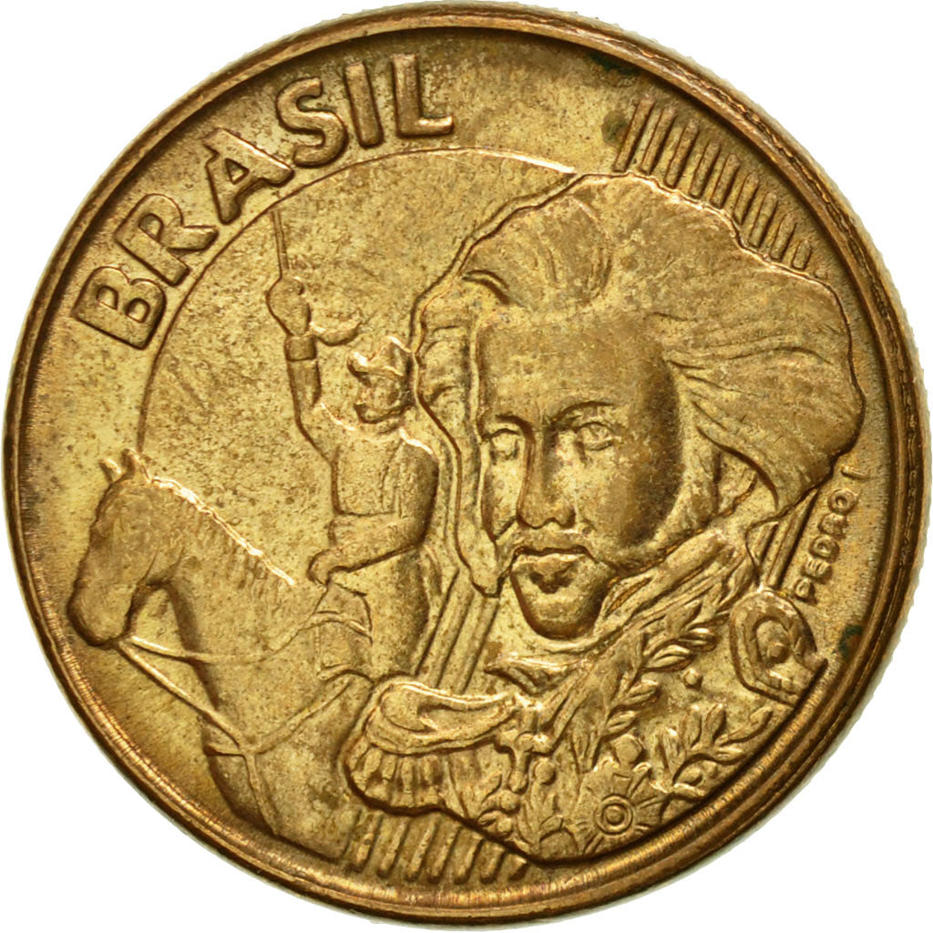 Coin, Brazil, 10 Centavos, 2009, EF(40-45), Bronze Plated Steel, KM:649.2
