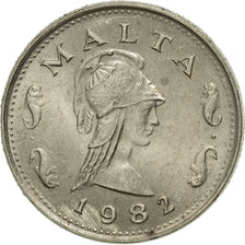 Coin, Malta, 2 Cents, 1982, British Royal Mint, VF(30-35), Copper-nickel, KM:58