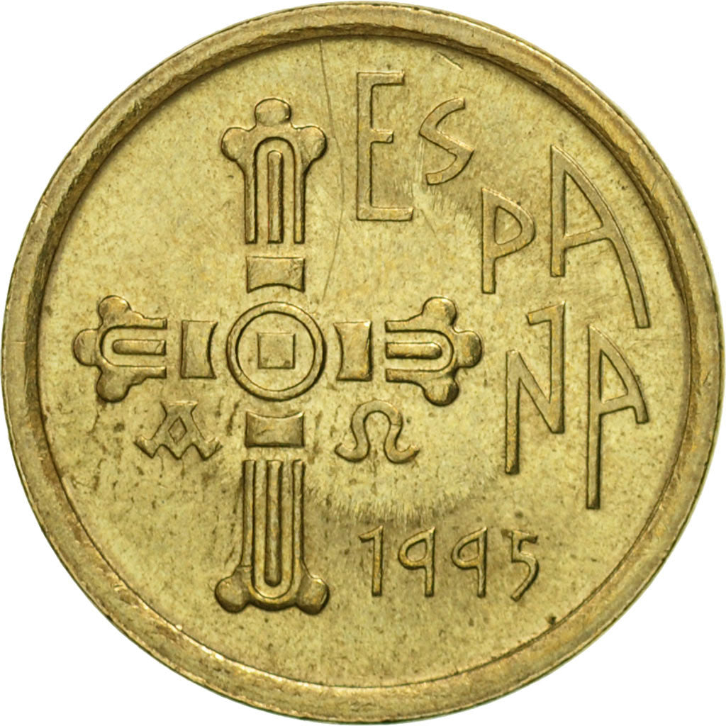 Münze, Spanien, Juan Carlos I, 5 Pesetas, 1995, Madrid, SS, Aluminum-Bronze