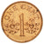 Coin, Singapore, Cent, 1994, Singapore Mint, VF(30-35), Copper Plated Zinc