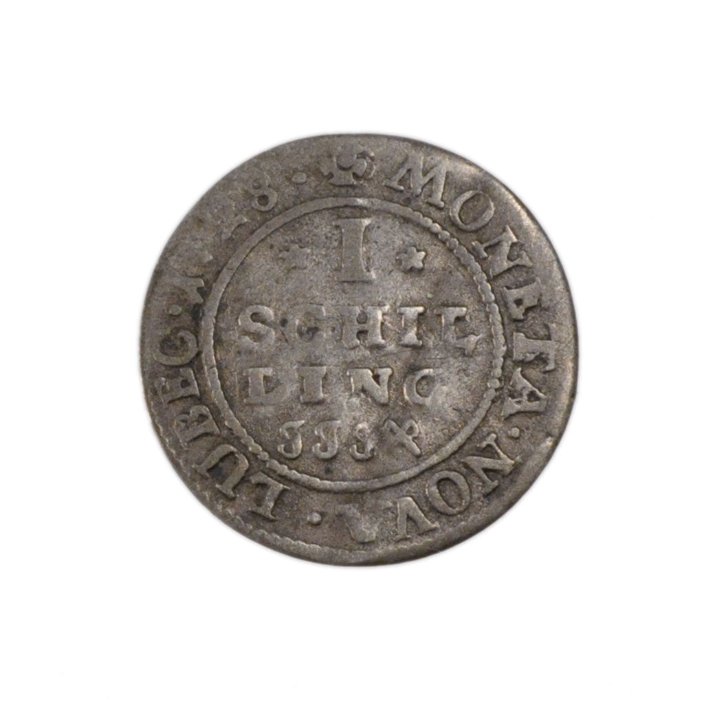 GERMAN STATES, Schilling, 1728, KM #141, EF(40-45), Silver, 0.90
