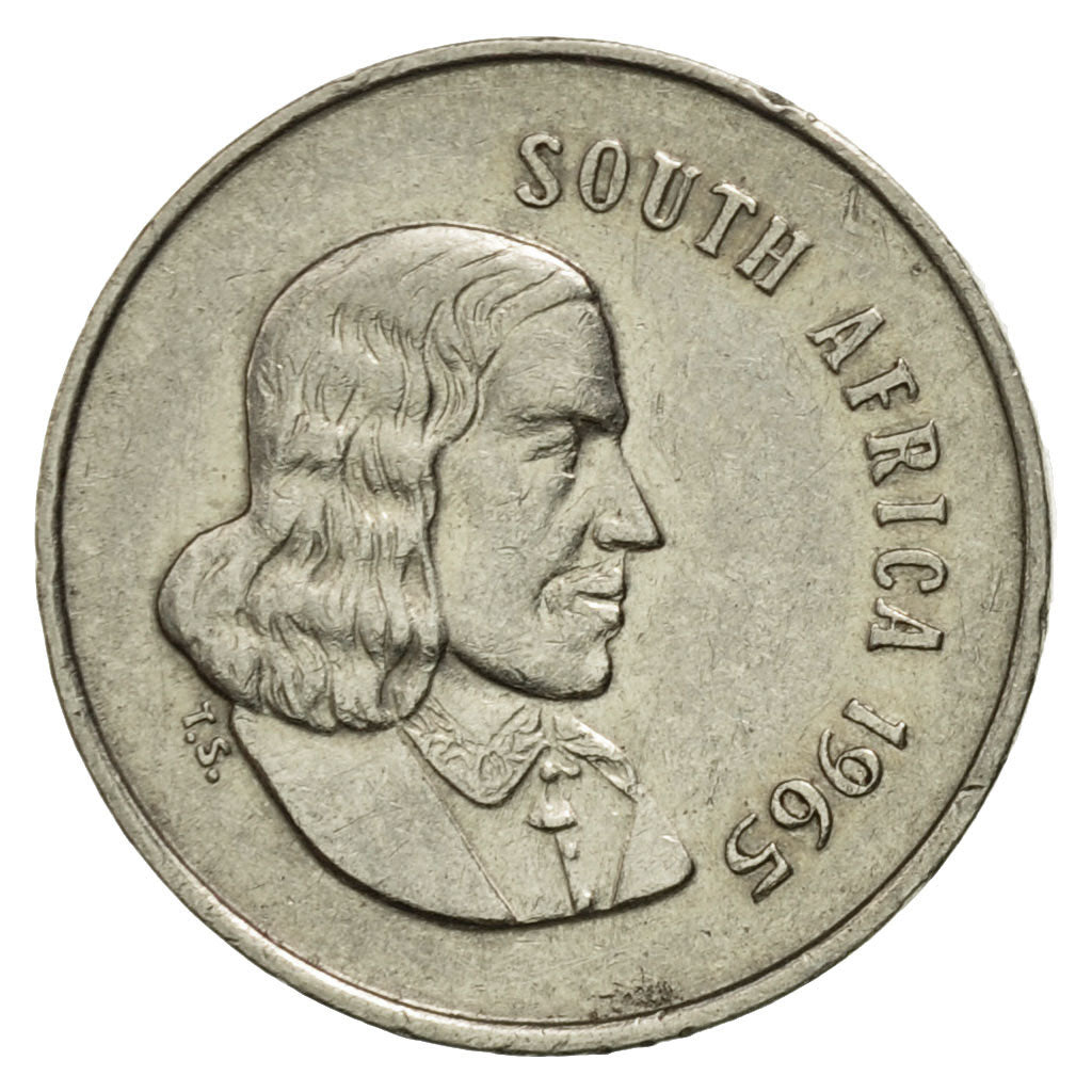 Coin, South Africa, 5 Cents, 1965, VF(30-35), Nickel, KM:67.1