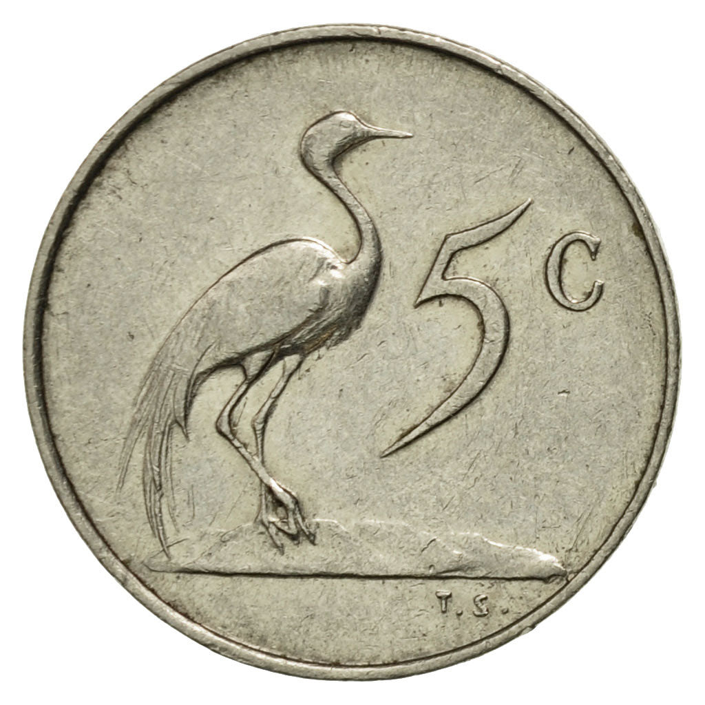 Coin, South Africa, 5 Cents, 1965, VF(30-35), Nickel, KM:67.1