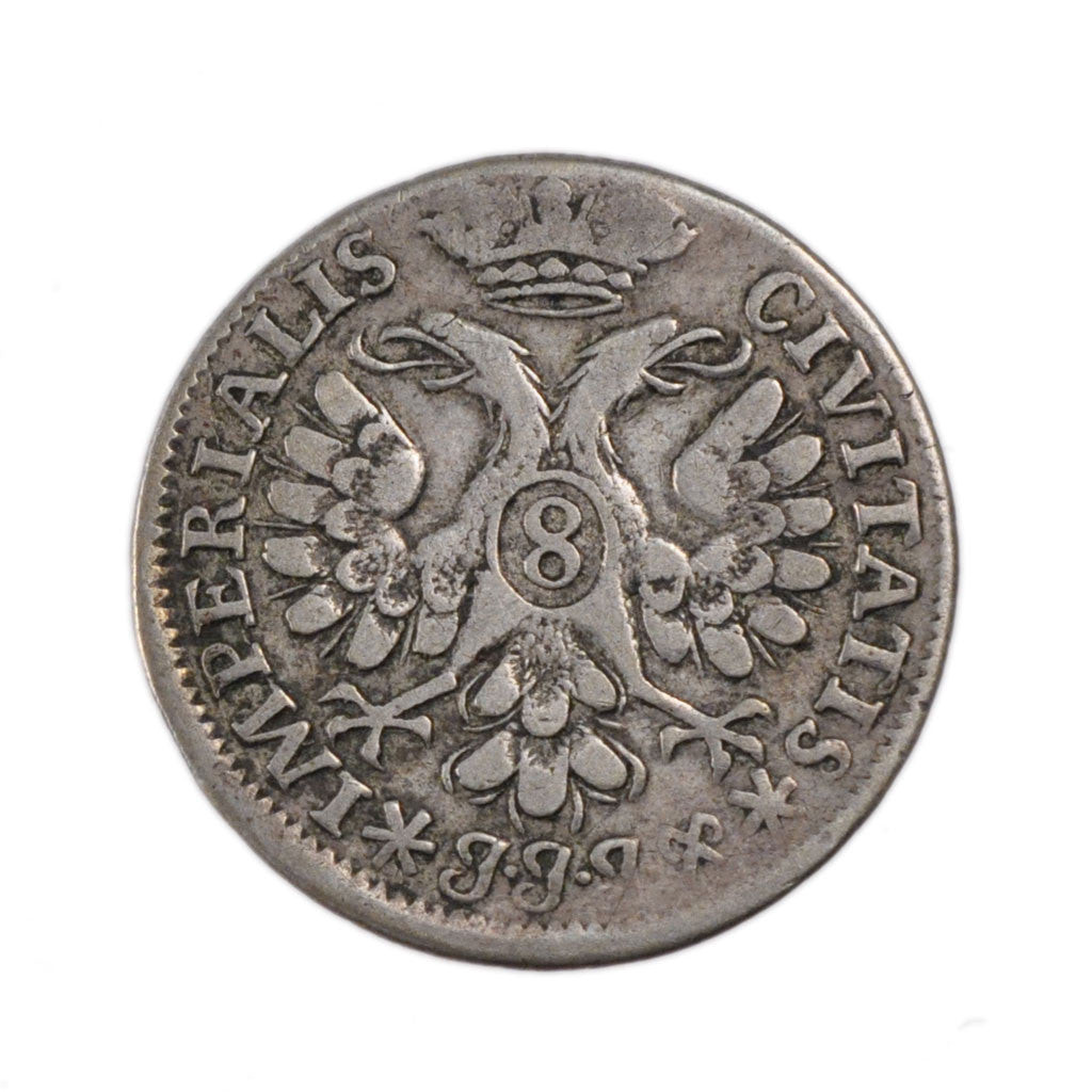 Coin, German States, LUBECK, 8 Schilling, 1/4 Thaler, 1730, EF(40-45), Silver