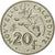 Moneta, Nuova Caledonia, 20 Francs, 1991, Paris, BB+, Nichel, KM:12