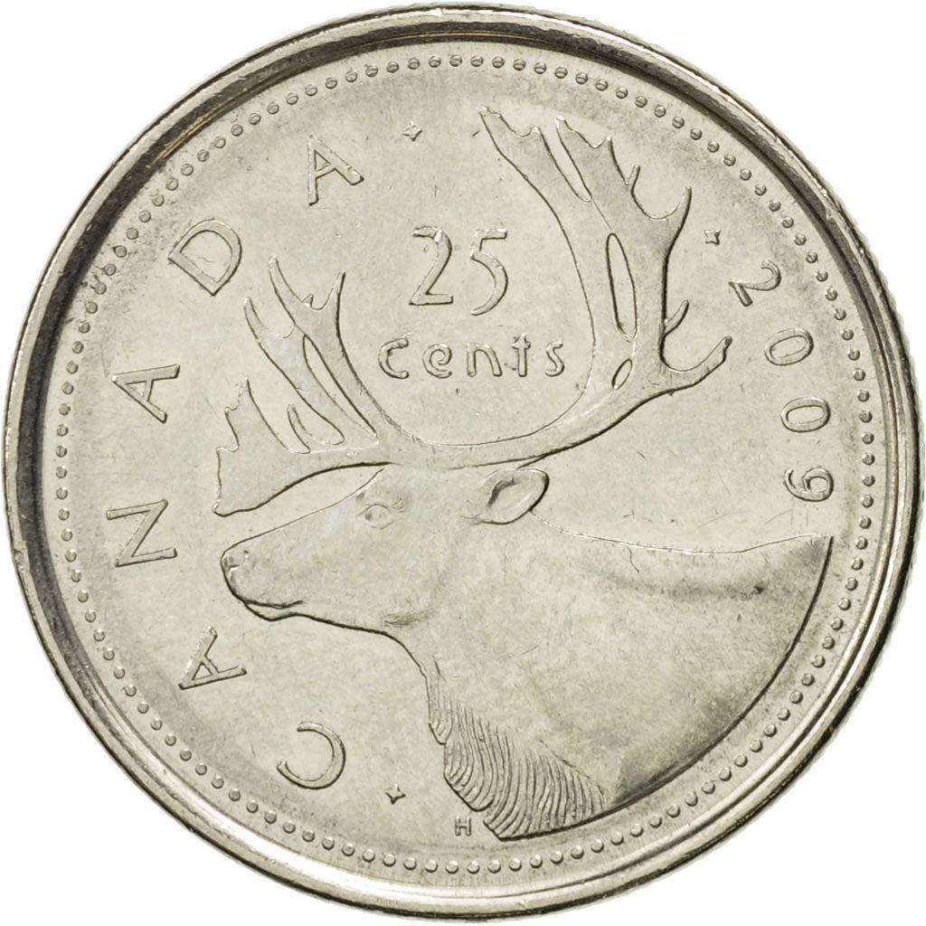 Monnaie, Canada, Elizabeth II, 25 Cents, 2009, Royal Canadian Mint, Winnipeg