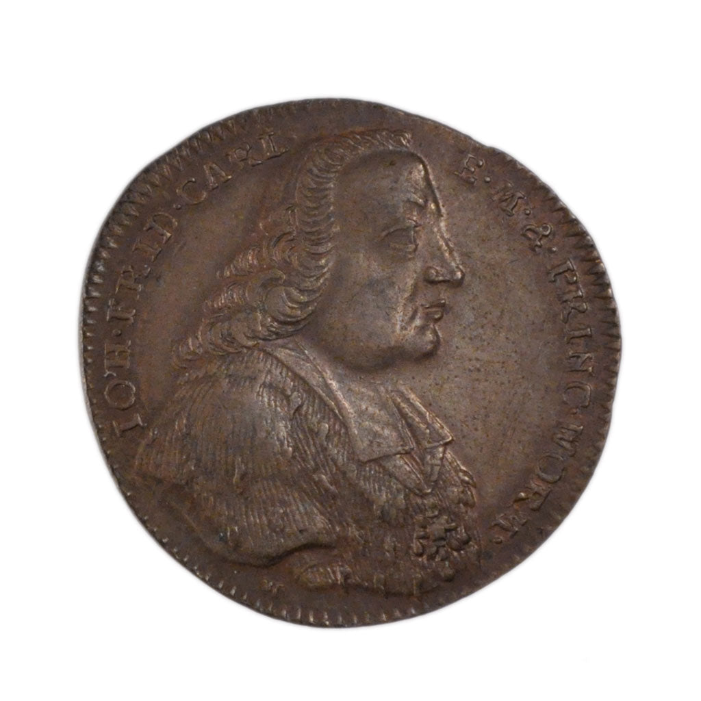 GERMAN STATES, 3 Pfennig, Dreier, 1760, KM #304, AU(55-58), Copper, 4.90