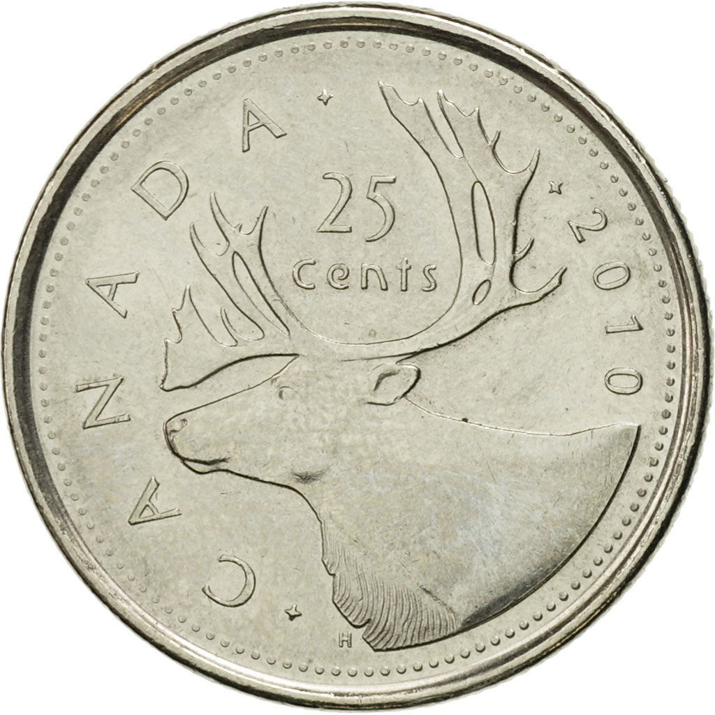 Monnaie, Canada, Elizabeth II, 25 Cents, 2010, Royal Canadian Mint, Winnipeg