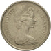 Moneda, Gran Bretaña, Elizabeth II, 5 New Pence, 1977, MBC, Cobre - níquel